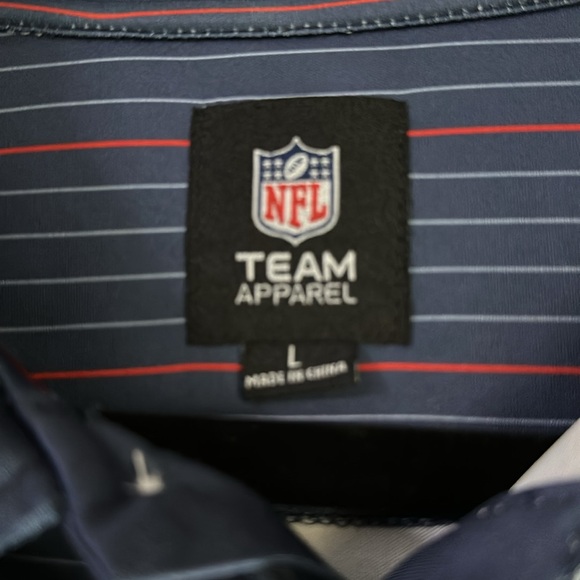 Mens NFL Apparel Patriots Polo Golf Shirt - Picture 2 of 4